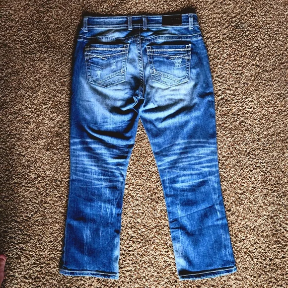 BKE Payton Jeans Mid Rise 29 Measures 34/26 Stone Wash - Picture 3 of 8